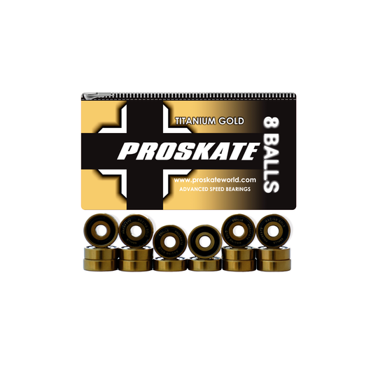 PROSKATE ABEC 9 TITANIUM GOLD BEARING